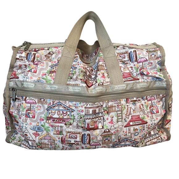 LeSportsac Hawaii Guam Limited Edition Duffle Weekender Bag Tropical - Picture 1 of 8